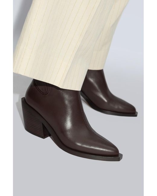 COACH Black `prestyn`heeled Ankle Boots ,