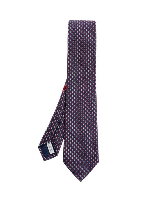 Ferragamo Purple Silk Tie for men
