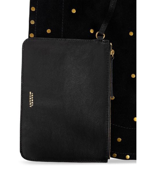 Isabel Marant Black "Oskan Hobo Soft" Shoulder Bag