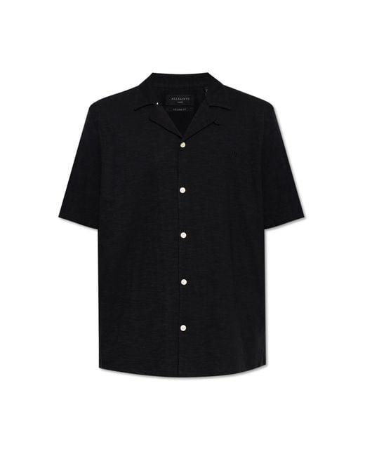 AllSaints Black Shirt 'Robson' for men