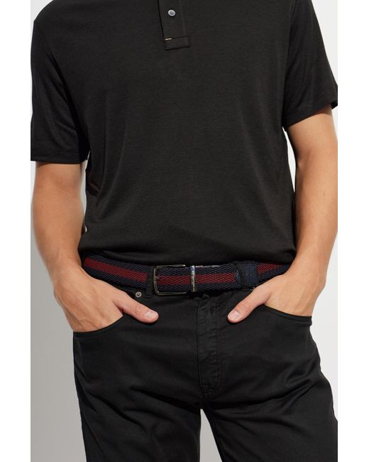 Paul & Shark Black Belt With Logo for men