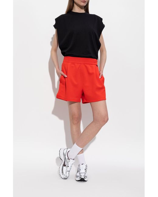 Nike Red Shorts With Logo