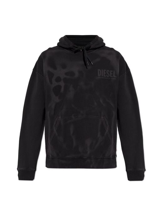 DIESEL Black Hoodie 'S-Boxt-Hood-V2' for men