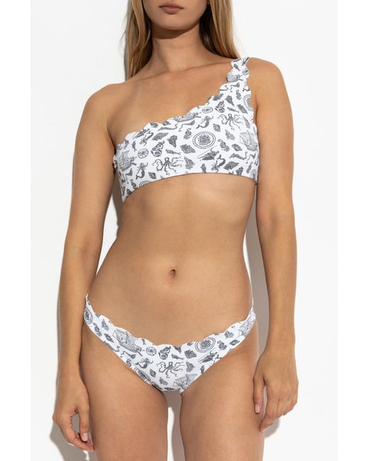 Marysia Swim White Double-Sided Bikini Bottom