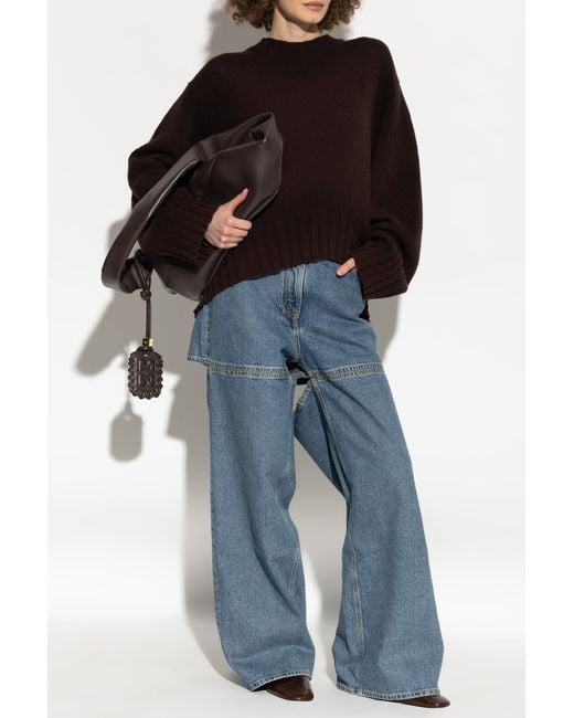 The Attico Black Wool Sweater
