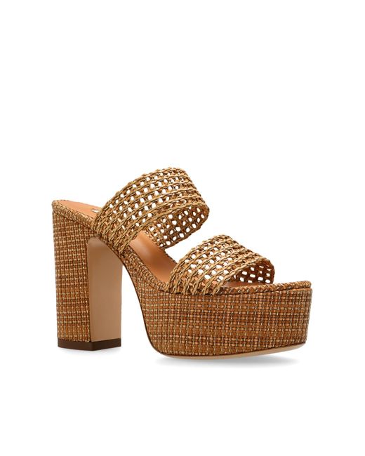 Casadei Brown Platform Slippers Goldeneye
