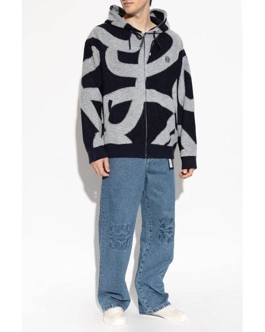 Loewe Multicolor Zip-Up Hoodie for men
