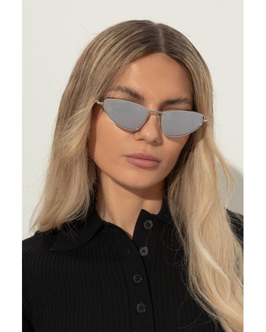 McQueen White Sunglasses