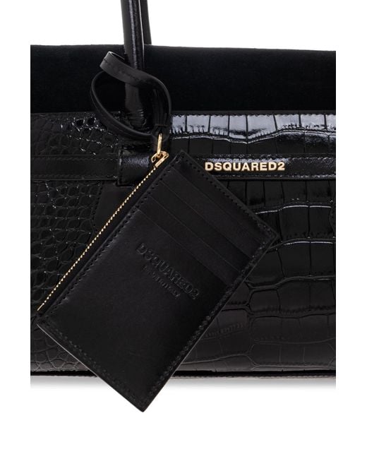 DSquared² Black Shoulder Bag 'Twin'