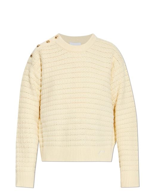 Ganni Natural Wool Sweater
