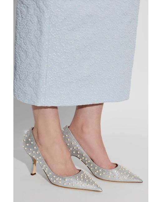 Rodo White Heeled Shoes
