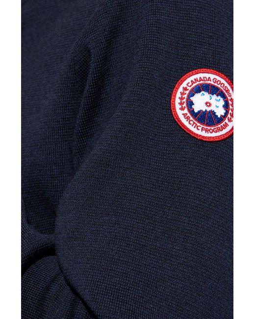 Canada Goose Blue 'Stormont' Turtleneck Sweater for men