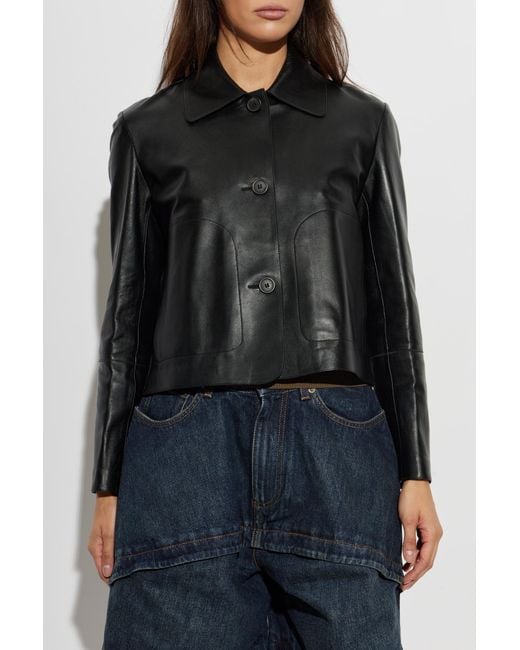 Arma Blue Leather Jacket 'Nos Emy'