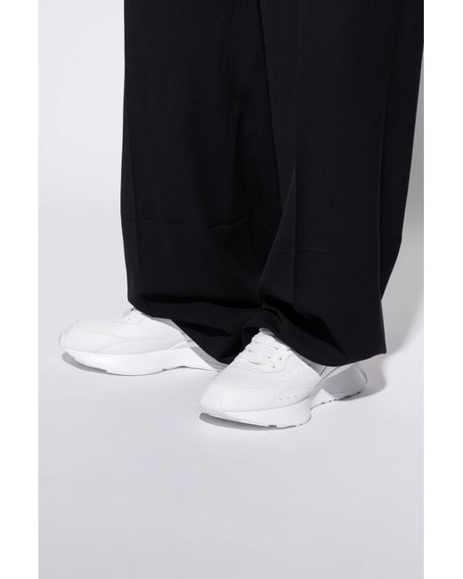 McQueen White Sports Shoes With Logo for men