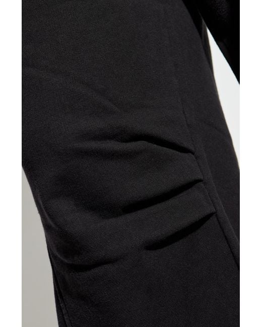 Dolce & Gabbana Black Wide-Leg Sweatpants for men