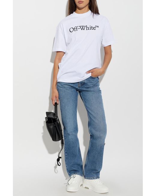 Off-White c/o Virgil Abloh White T-Shirt With Printed Logo