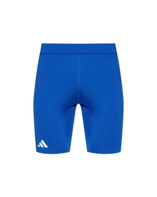 Adidas Originals Blue Short Leggings From The Adizero Collection for men