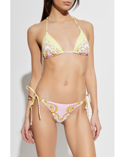 Versace Multicolor Bikini Top