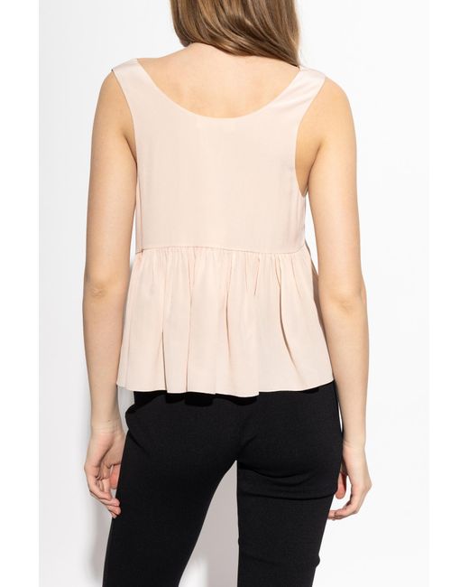 Chloé Black Silk Top