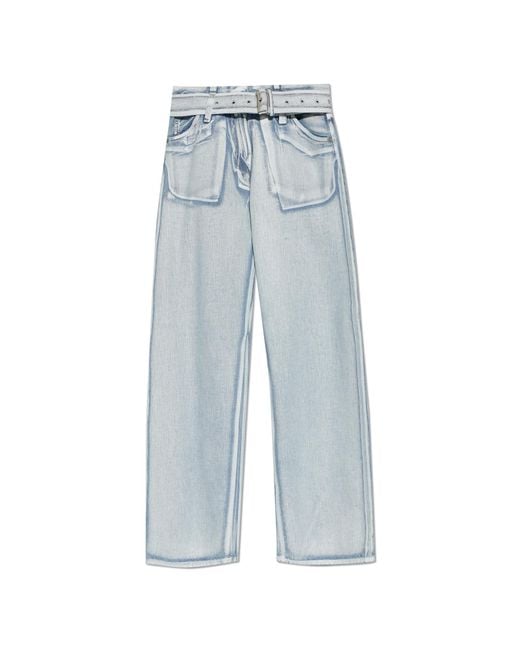 Acne Blue Jeans With Belt