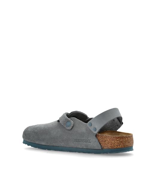 Birkenstock Gray 'Tokio Ii Suede' Shoes