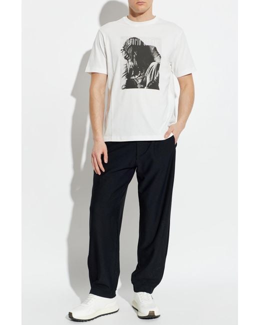 Emporio Armani White T-Shirt With Print for men