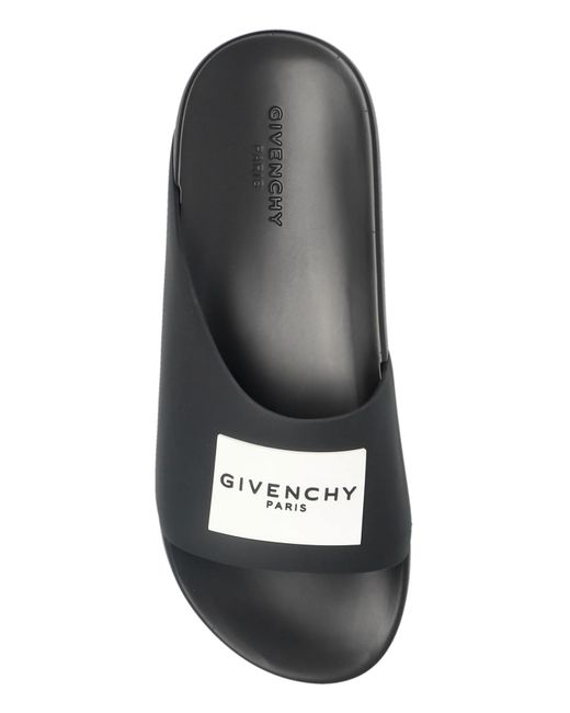 Givenchy White Slides With Logo for men