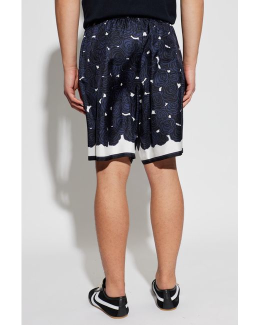 Givenchy Blue Silk Shorts for men