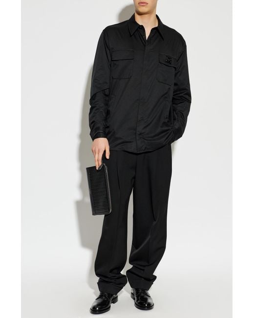 Dolce & Gabbana Black Shirt With Pockets for men