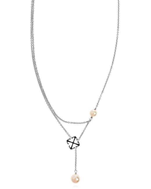 Off-White c/o Virgil Abloh Metallic Necklace With Pendants
