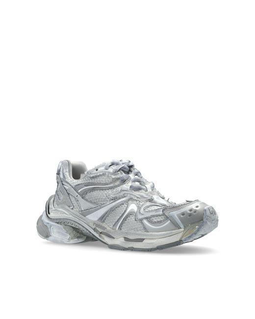 Balenciaga White Sports Shoes Runner 2
