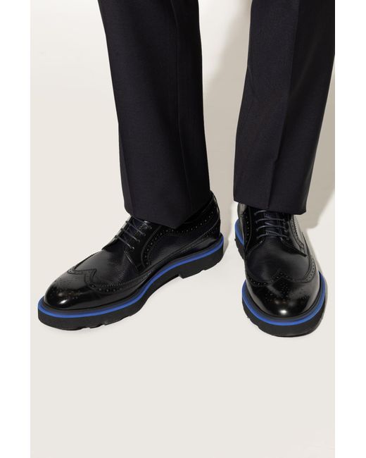 Paul Smith Black Leather Shoes for men