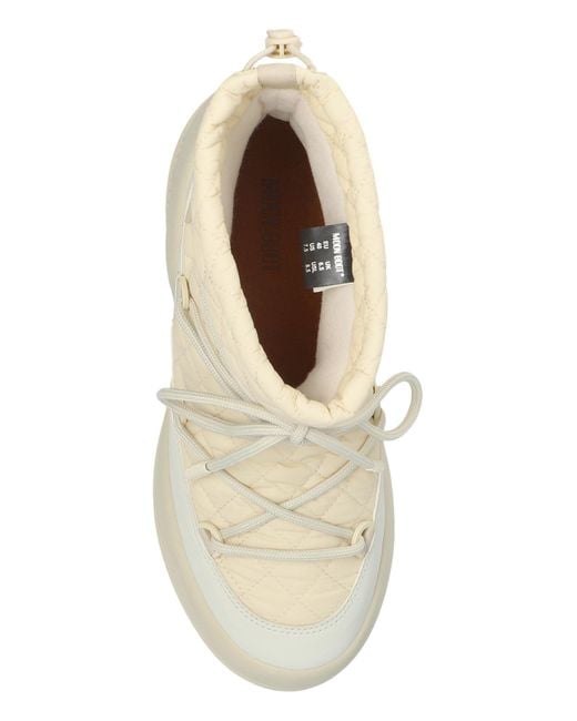 Moon Boot Natural 'Mezzaluna Quilted Mid' Snow Boots