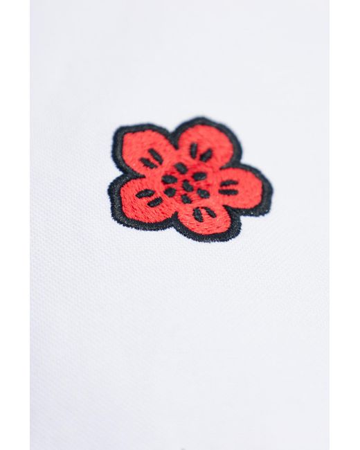 KENZO White Shirt With Patch for men