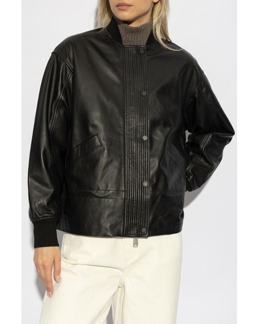 AllSaints Black Leather Jacket Sofi