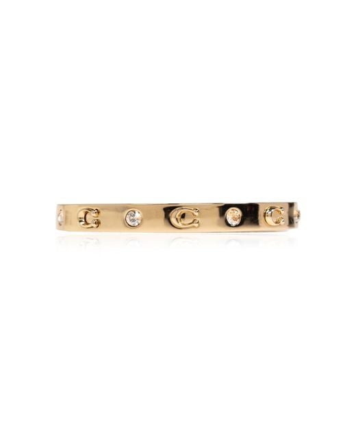 COACH Metallic Brass Bracelet