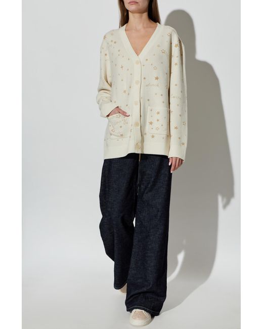 LoveShackFancy White Cardigan 'Mar'