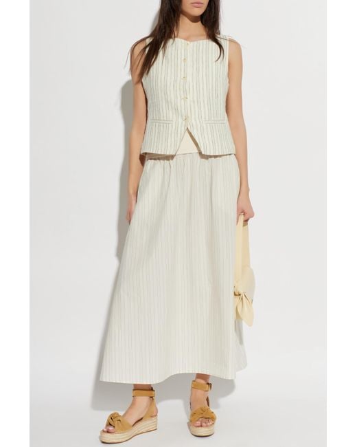 Samsøe & Samsøe White Skirt "Sathea"