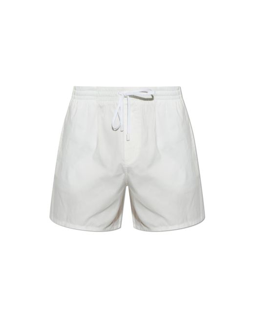 Balmain White Swim Shorts for men