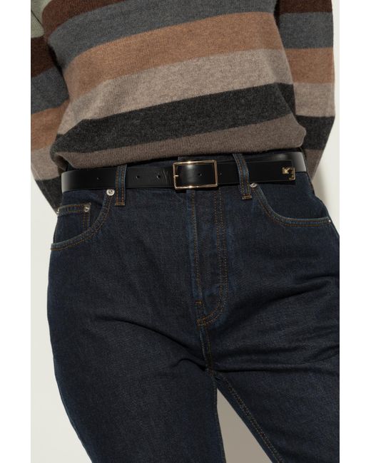 Tory Burch Black Leather Belt