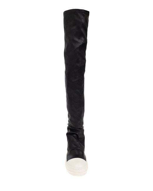 Rick Owens Black Shoes High Stocking Sneaks