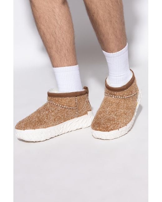 Ugg Brown Snow Boots 'Classic Ultra Mini Wrap Tech' for men