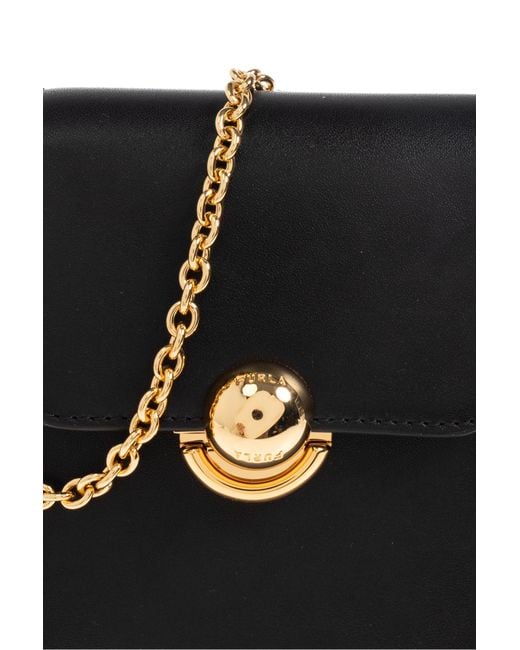 Furla Black Shoulder Bag "Sfera Vertical"