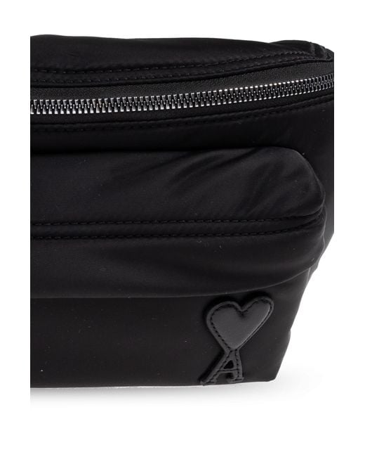 AMI Black Waist Bag