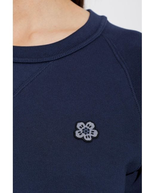 KENZO Blue Sweatshirt With Patch