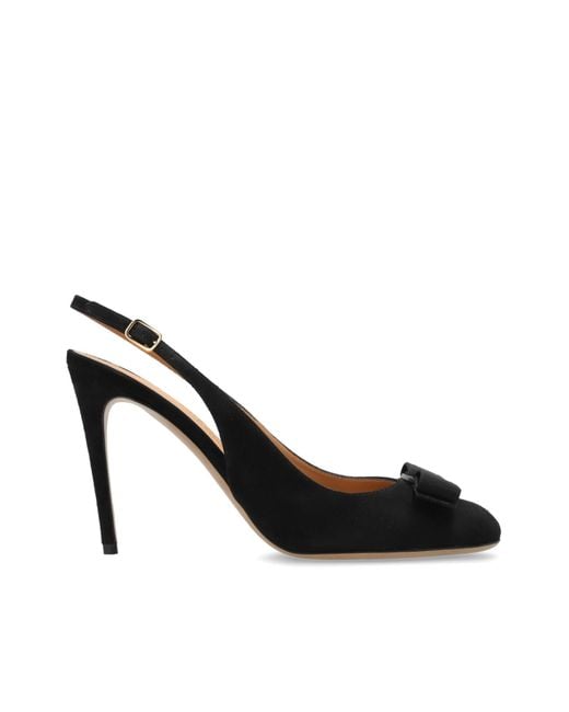 Ferragamo Black Heeled Shoes 'Vibily'