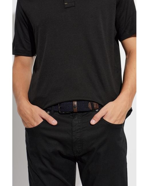 Paul & Shark Black Belt With Logo for men