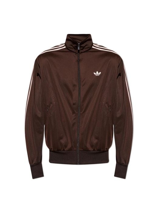 Adidas Originals Brown Sweatshirt With A Stand-Up Collar for men