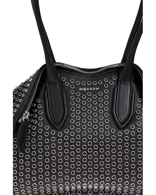 Alexander McQueen Black Handbag "Manta"