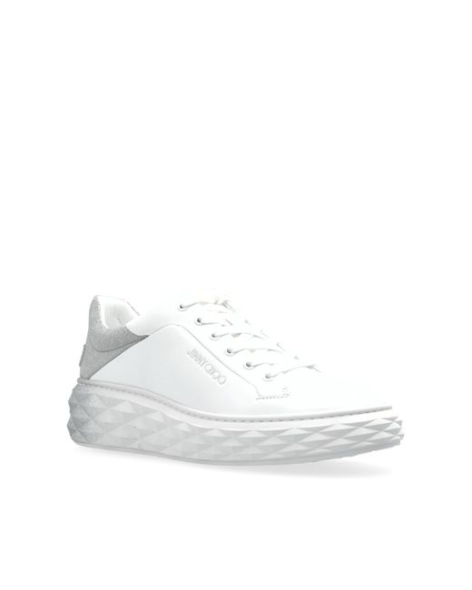 Jimmy Choo White Diamond Sneakers